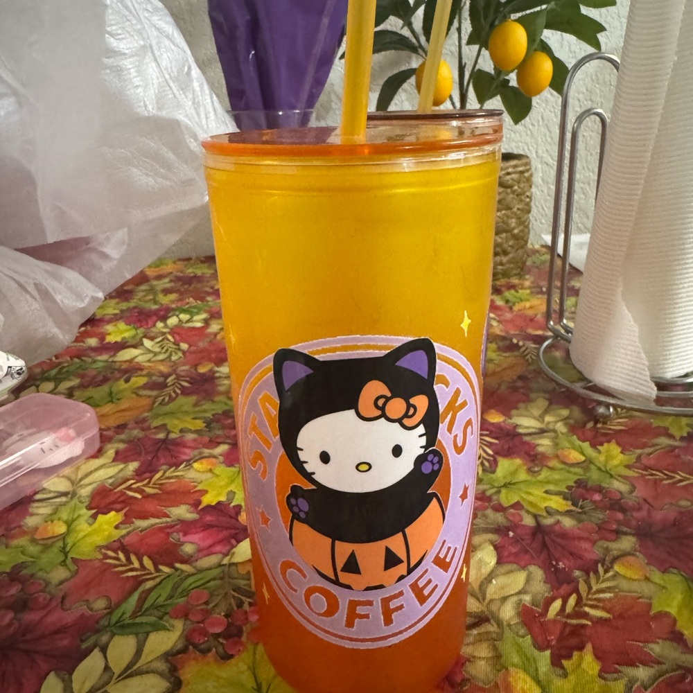 Hello Kitty Orange Tumbler